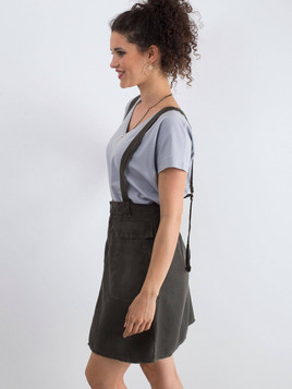 Spódnica khaki Yups cmu0530.R69