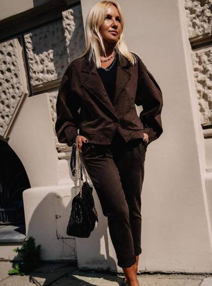 Żakiet brązowy LeMonada cxp0929.R19