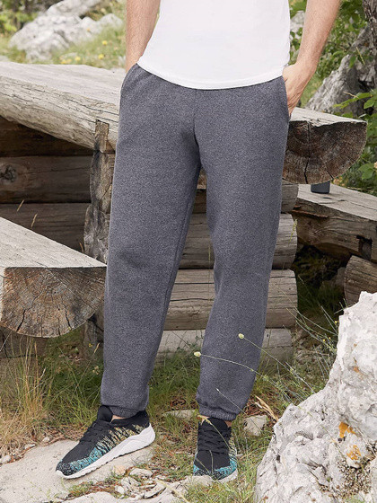 Ciemno szare spodnie dresowe męskie Elasticated Jog Pants Fruit of the Loom