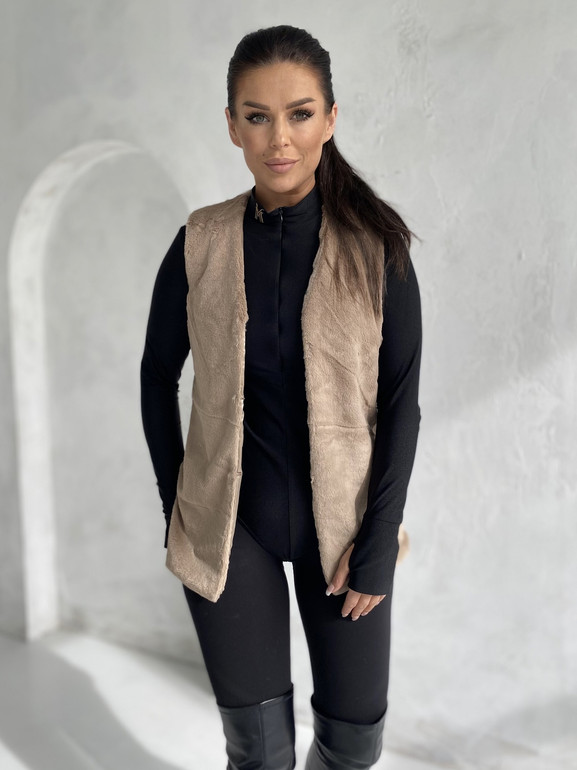 Kamizelka beżowa Yups LP-018.R40