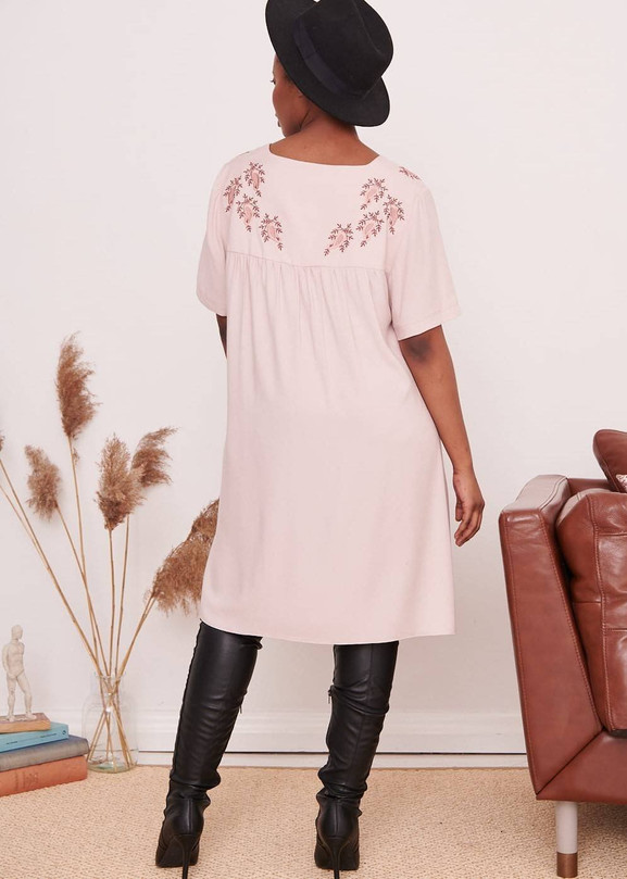 Sukienka różowa Blue Shadow axp0828.S14