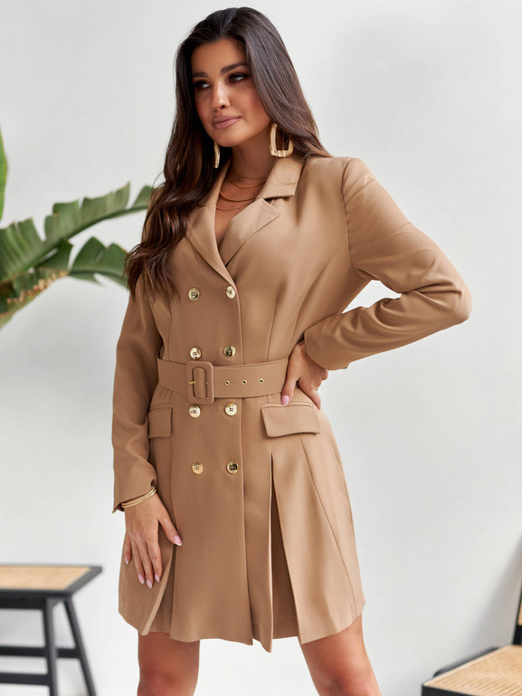 Sukienka karmelowa By o la la cxp1015.R59