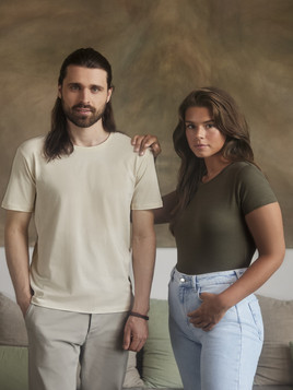 Oliwkowa koszulka damska Pure Organic Russell