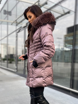 Kurtka Puchowa z Jenotem Wrzosowa