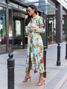 Sukienka niebieska By o la la cxp1059.blue