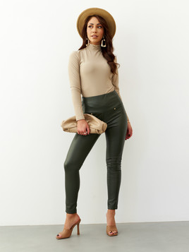 Spodnie zielone By o la la cxp1158.darkgreen