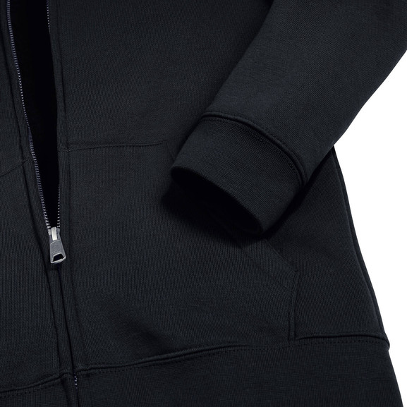 Czarna bluza dziecięca z kapturem i zamkiem Authentic Russell