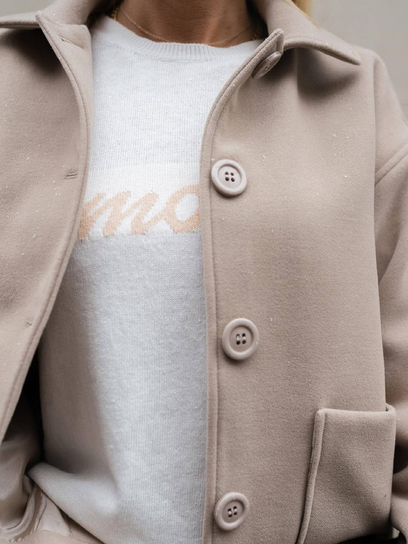 Kurtka beżowa LeMonada cxp1074.beige