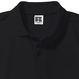 Czarna koszulka męska Polycotton Polo Russell