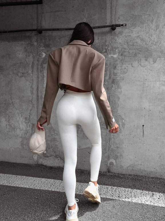 Ecru legginsy CLASIC OLAVOGA