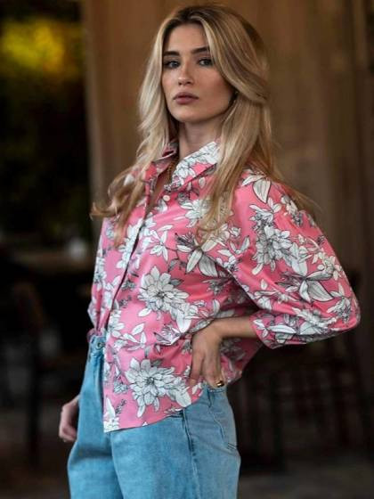 Koszula różowa LeMonada cxp1085.pink 