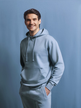 Niebieskie męskie spodnie dresowe Authentic Jog Pant Russell 