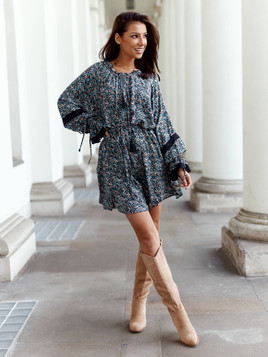 Sukienka wielobarwna By o la la cxp0918b.R00