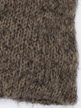 Komin gruby brązowy