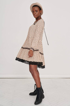 Sukienka beżowa Blue Shadow cxp0667.R12