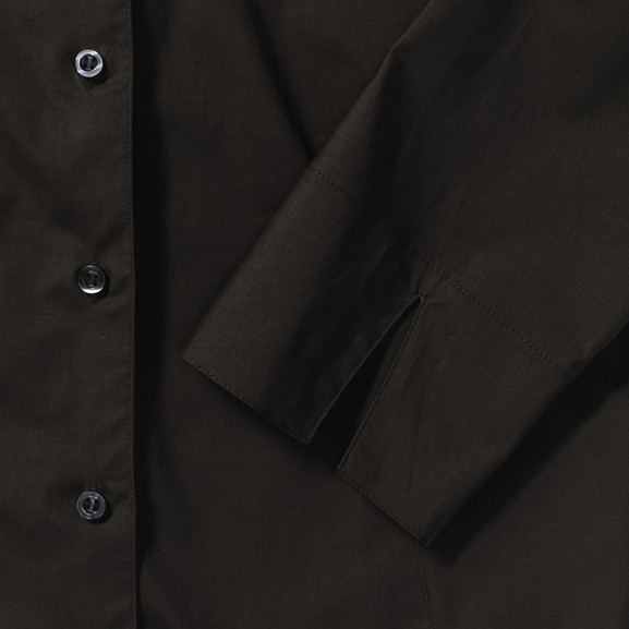 Czekoladowa koszula damska klasyczna Russell