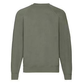 Oliwkowa bluza męska Raglan Sweat Fruit of the Loom