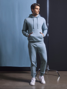 Niebieskie męskie spodnie dresowe Authentic Jog Pant Russell 