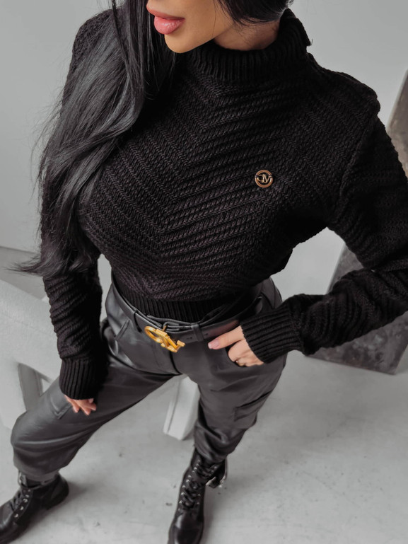 Czarny golf EMMIE OLAVOGA