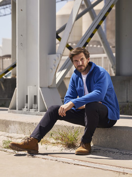 Niebieski polar męski Outdoor Russell