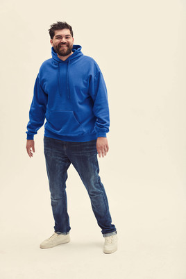 Niebieska bluza męska Hooded Sweat Fruit of the Loom