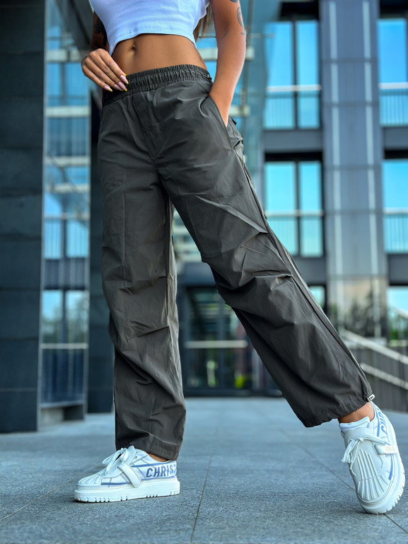 Spodnie khaki Och Bella OB-056.khaki