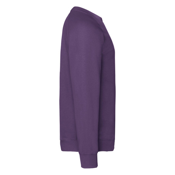 Fioletowa bluza męska Raglan Sweat Fruit of the Loom