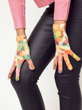 Rękawiczki pomarańczowe Yups bx3667.R07