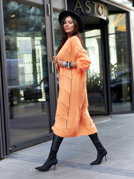 Kardigan pomarańczowy By o la la cxp1126.orange