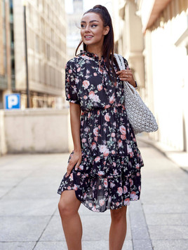 Sukienka czarna Yups cwd0460.R21 