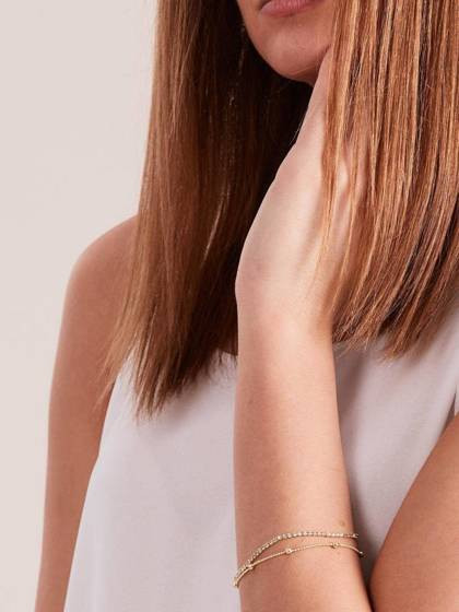 Bransoleta w kolorze złota Yups dbi0480.R06