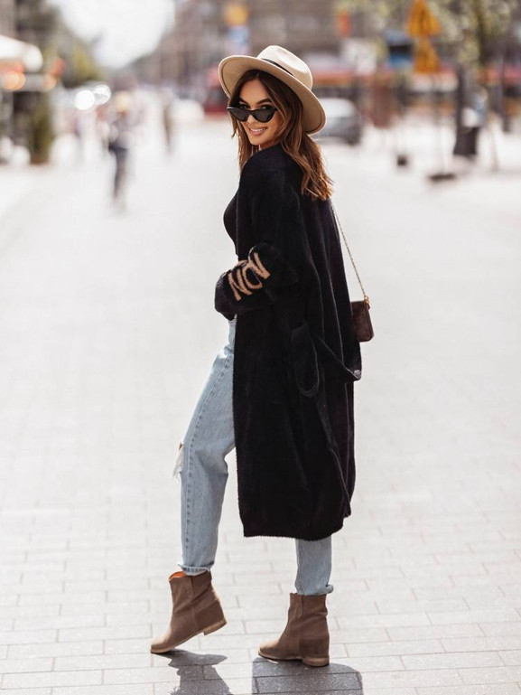 Kardigan czarny Cocomore cmgB404.black