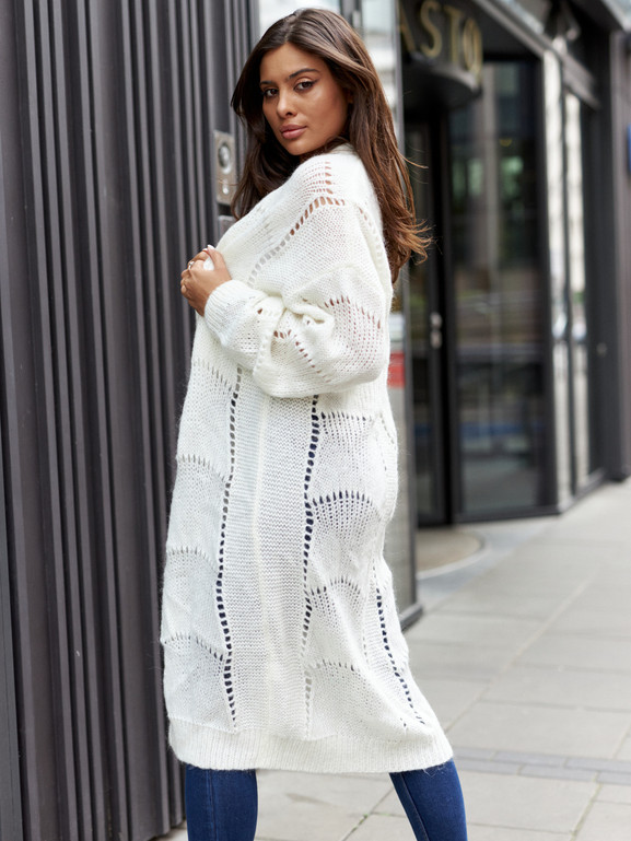 Kardigan ecru By o la la cxp1126.ecru