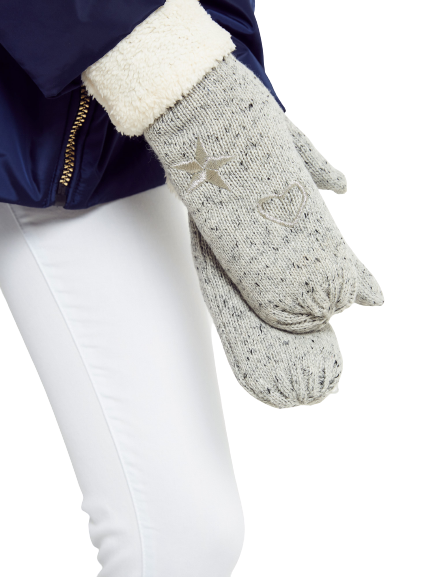 Rękawiczki szary melange Yups bx4064.R03