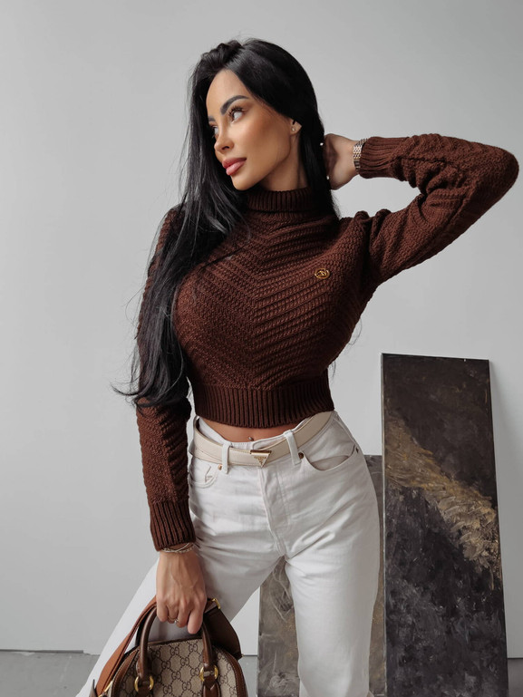 Brązowy golf EMMIE OLAVOGA