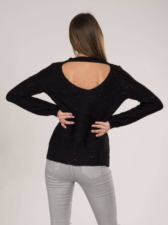 Sweter czarny Yups cmu0476.R21