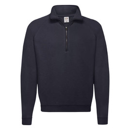 Granatowa bluza męska Zip Neck Sweat Fruit of the Loom