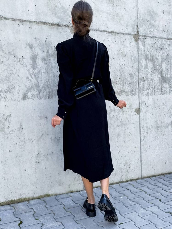 Sukienka czarna Cocomore cmgSK1493.R21