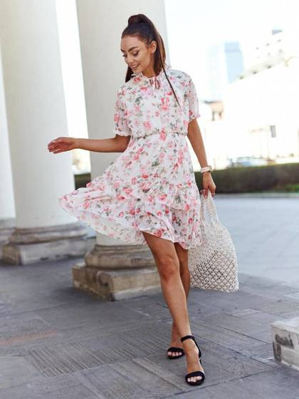 Sukienka biała Yups cwd0460.R01