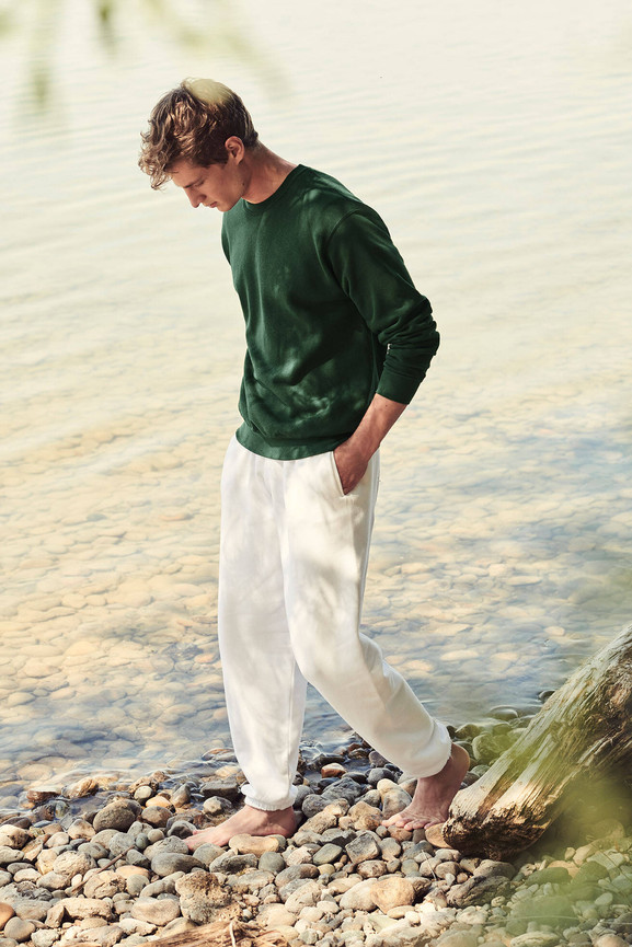 Zielona bluza męska Set-in Sweat Fruit of the Loom