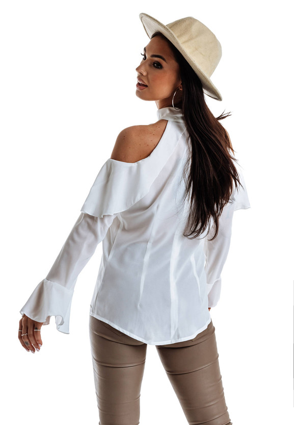 Biała buzka cold shoulder Lemonada