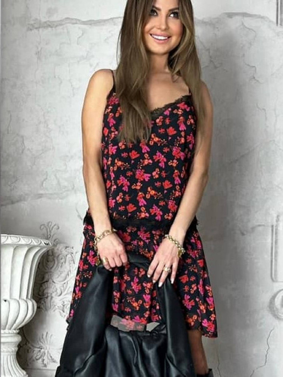 Top czarny By o la la wxp1068.black/orange