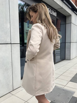 Płaszcz beżowy Yups cwd0449.R40 