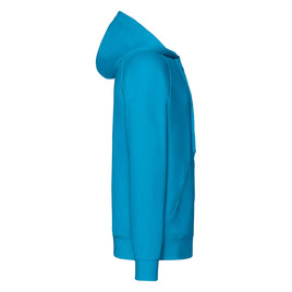 Niebieska bluza męska z kapturem Lightweight Zip Thru Hooded Sweat Fruit of the Loom 