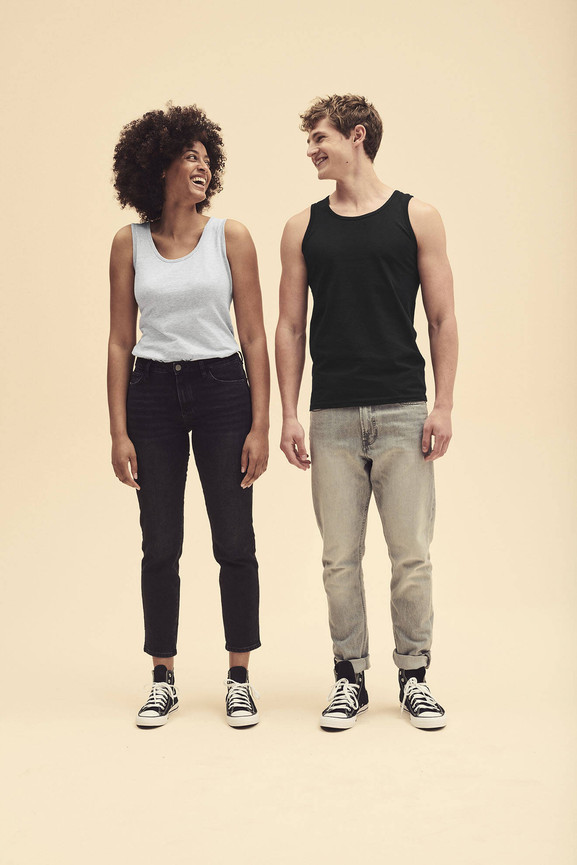 Szara koszulka damska Valueweight Vest Fruit of the Loom