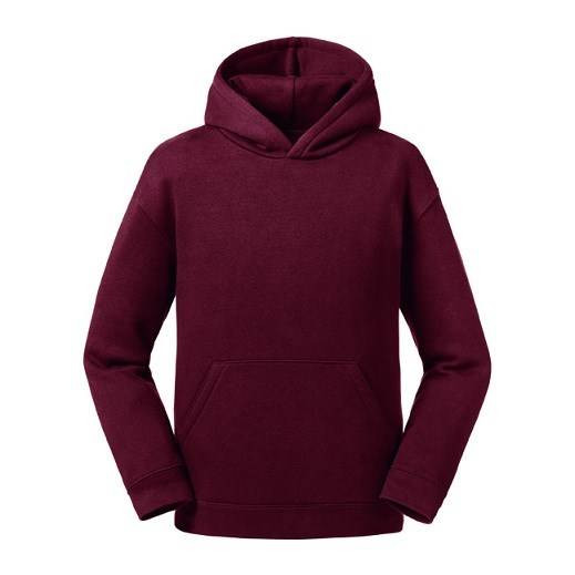 Burgundowa bluza dziecięca z kapturem Authentic Russell