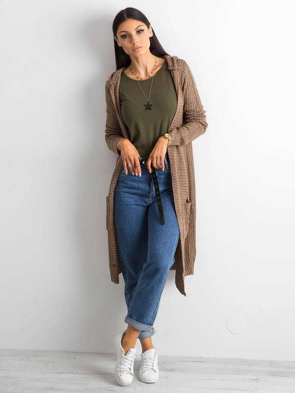 Kardigan brązowy Yups cmu0521.R41