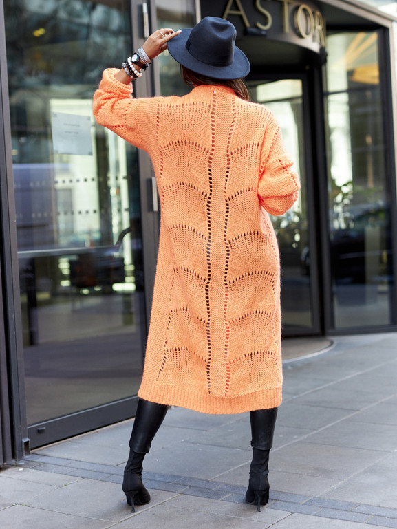 Kardigan pomarańczowy By o la la cxp1126.orange