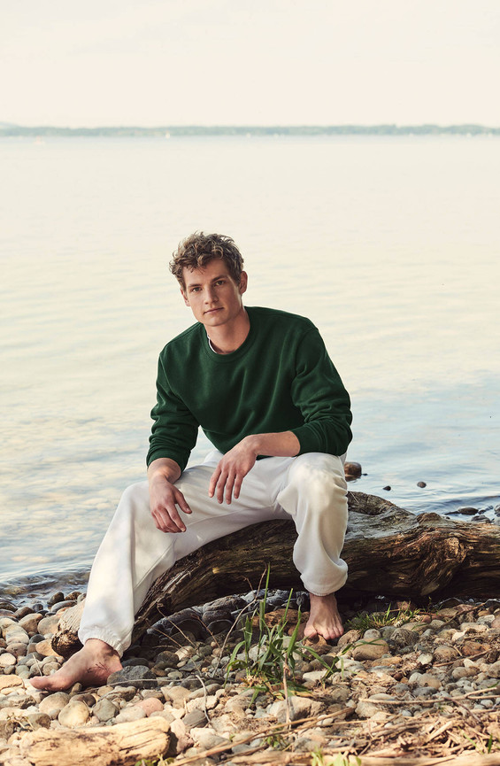 Zielona bluza męska Set-in Sweat Fruit of the Loom