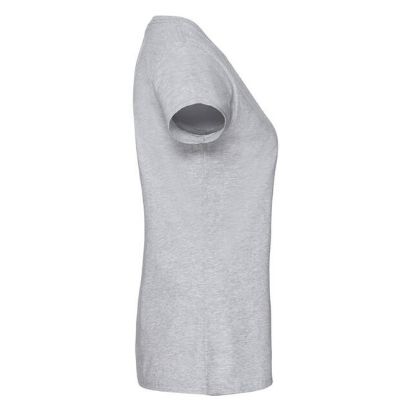 Szara koszulka damska Iconic 195 Ringspun Premium Fruit of the Loom